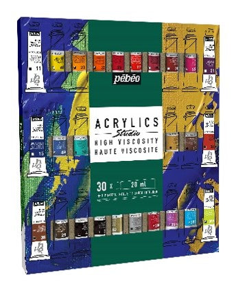 Etui Acrylics Studio 30 x 20ml + pinceau