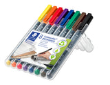 Etui box 8 feutres Lumocolor permanent Superfine