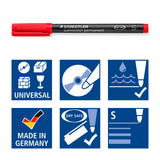 Etui box 8 feutres Lumocolor permanent Superfine