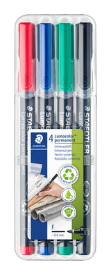 Etui Box 4 feutres Lumocolor permanent Fine