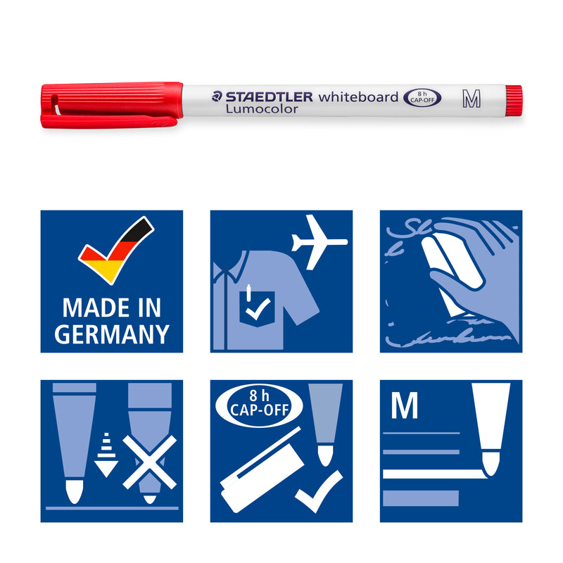 Etui Box 4 feutres Lumocolor white board