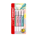Pochettes 4 surligneur Swing Cool couleurs pastels