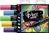 Pochette de 5 marqueurs acrylique FREE T800C- SEASIDE