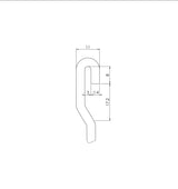 Tige coudée 4x4mm d'Artiteq