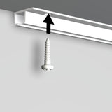 Cimaise 200cm Top Rail balnc d'Artiteq