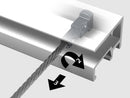 Câble de suspension acier 2mm, tête Twister d'Artiteq