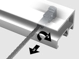 Câble de suspension acier 2mm, tête Twister d'Artiteq