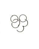 Fermoir en cercle 37mm 4pcs