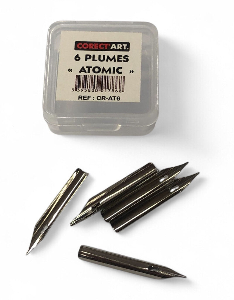 Boîte de 6 plumes à dessin Atomic