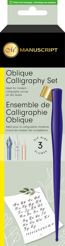 Set calligraphie moderne oblique Glossy Navy