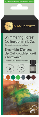 Set encres scintillantes 6 x 7 ml - Forêt
