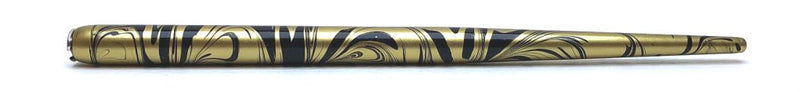 Porte-plume standard marbré noir et or