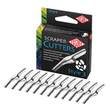 Lot de 12 Plumes à gratter - Concave