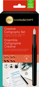 Set Calligraphie Stylo-plume 4 becs & cartouches d'encre