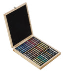 Coffret bois de 36 pastels ecu