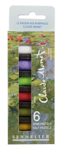 Etui carton de 6 demi-pastels à l'écu MONET - Sennelier