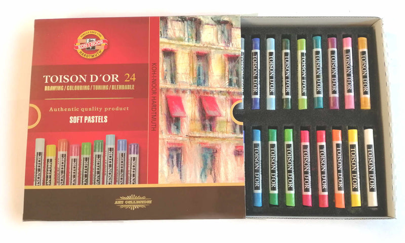Etui de 24 pastels ronds Ø9 mm