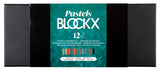 Pastel Blockx - Etui de 12 pastels tons foncés assortis