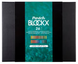 Pastel Blockx - Etui de 24 pastels tons foncés assortis