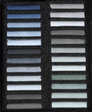 Pastel Blockx - Etui de 24 pastels tons gris assortis