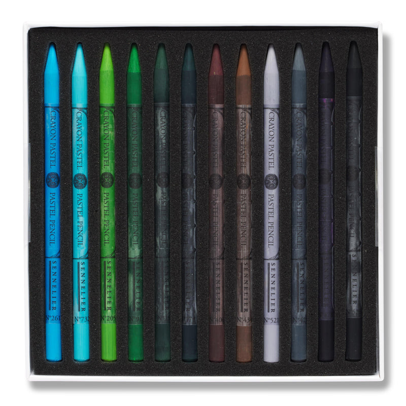 Boîte de 24 crayons pastel assortis