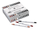 Boîte magnétique de 12 crayons esquisses + 12 emplacements vides - Sennelier