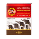 Assortiment de 4 fusains compressés Ø12 mm