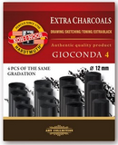 Fusains compressés 8B Ø12 mm