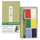 Boite de 6 godets Gansai primaire et ustensiles