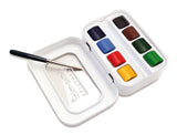 Mini boîte métal 8 1/2 godets Aquarelle Extra-fine Sennelier + pinceau