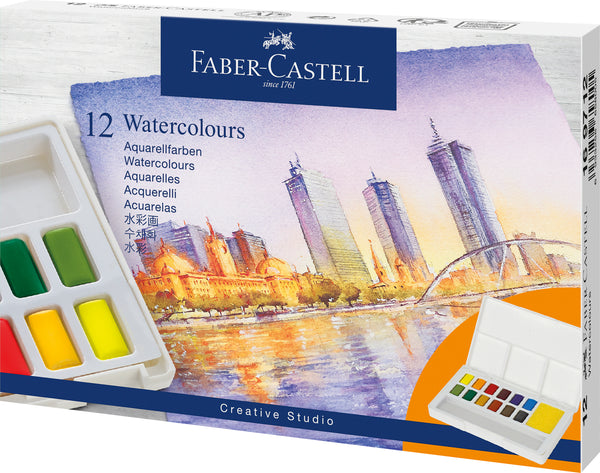 Boîte Aquarelle extra-fine 12 demi-godets