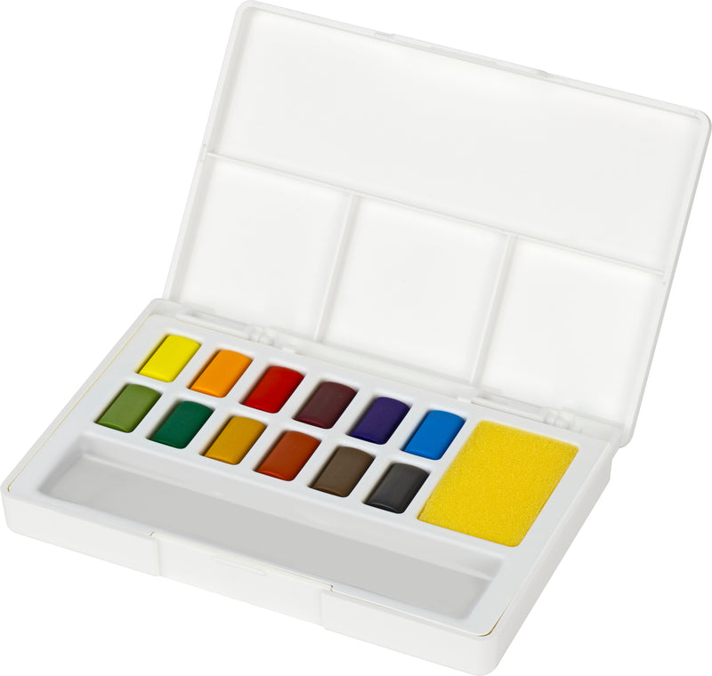 Boîte Aquarelle extra-fine 12 demi-godets