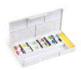 Boîte plastique de 10 demi-godets d'aquarelle Extra Fine Bréhat