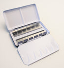 Boîte métal vide de poche 12 demi-godets aquarelle