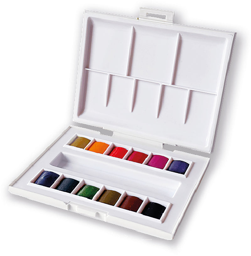 Palette Aquarelle Sennelier 12 1/2 godets par Marie BOUDON