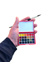 Set pocket plastique Aquarelle 24 couleurs assorties