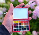 Set pocket plastique Aquarelle 24 couleurs assorties