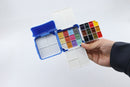Set pocket plastique Aquarelle 24 couleurs (12  couleurs classiques et 12 couleurs métallisées)
