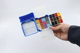 Set pocket plastique Aquarelle 24 couleurs (12  couleurs classiques et 12 couleurs métallisées)