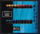 Set Aquarelle 12 ou 24 x 12 ml couleurs assorties - Inart