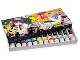 Acryl Gouache extra-fine de Turner - Set 1 de 12 tubes de 11 ml - Edition spéciale Yusuke Nakamura