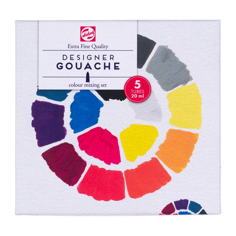 Set 5 couleurs primaires en 20 ml Gouache Extra-fine