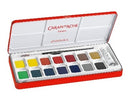 Boîte métal gouache Studio - Palette de 15 pastilles de couleur + Pinceau