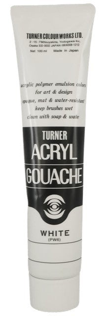 Acryl Gouache Extra-fine 100 ml de Turner - Noir et blanc