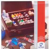 Coffret bois acrylique Van Gogh Inspiration - 14 x 40 ml & accessoires