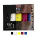 Set Acrylique 5 x 75 ml couleurs assorties - Inart