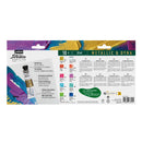 Studio Acrylics Set métallique & Dyna 10 x 20 ml + 1 pinceau