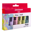 Set de 6 tubes de 20 ml - Acrylique Amsterdam - Couleurs pastel
