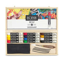 Coffret bois 12 Oil Stick 38 ml couleurs assorties + accessoires