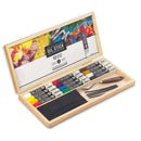 Coffret bois 12 Oil Stick 38 ml couleurs assorties + accessoires